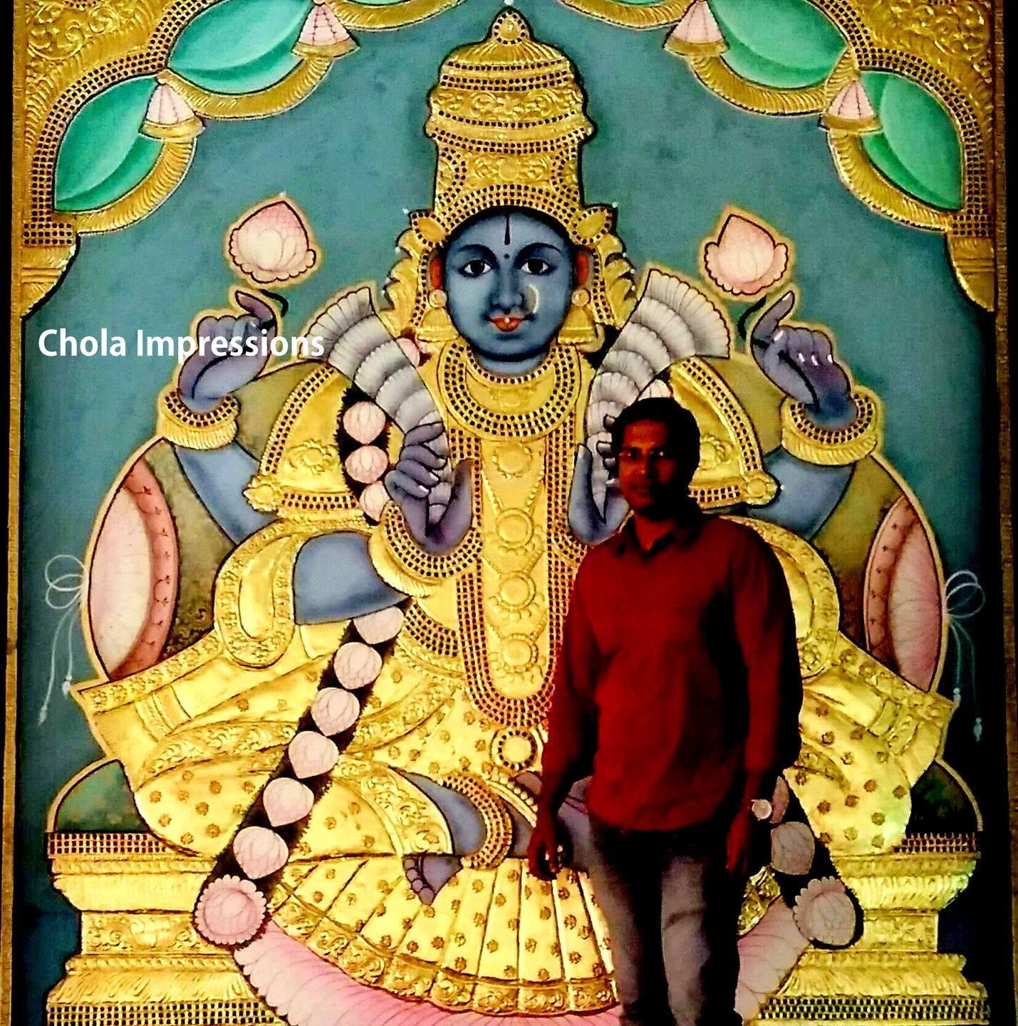Eight Massive 11 ft Ashtalakshmi Tanjore Paintings made by us in record 18 days